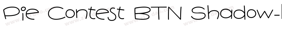 Pie Contest BTN Shadow字体转换